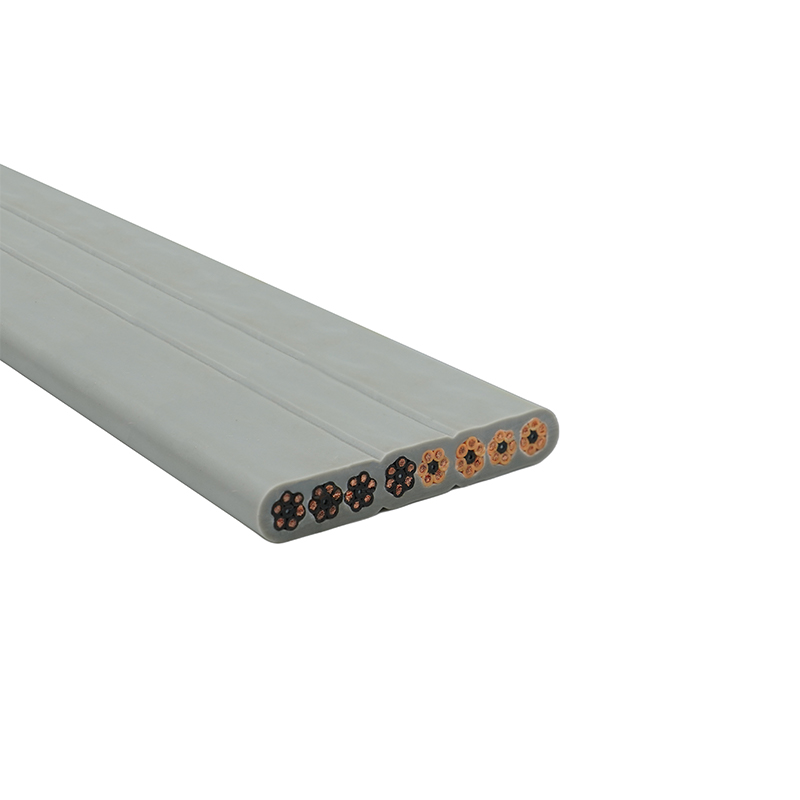 Copper Core PVC Insulated PVC Sheath Elevator Flat Cable