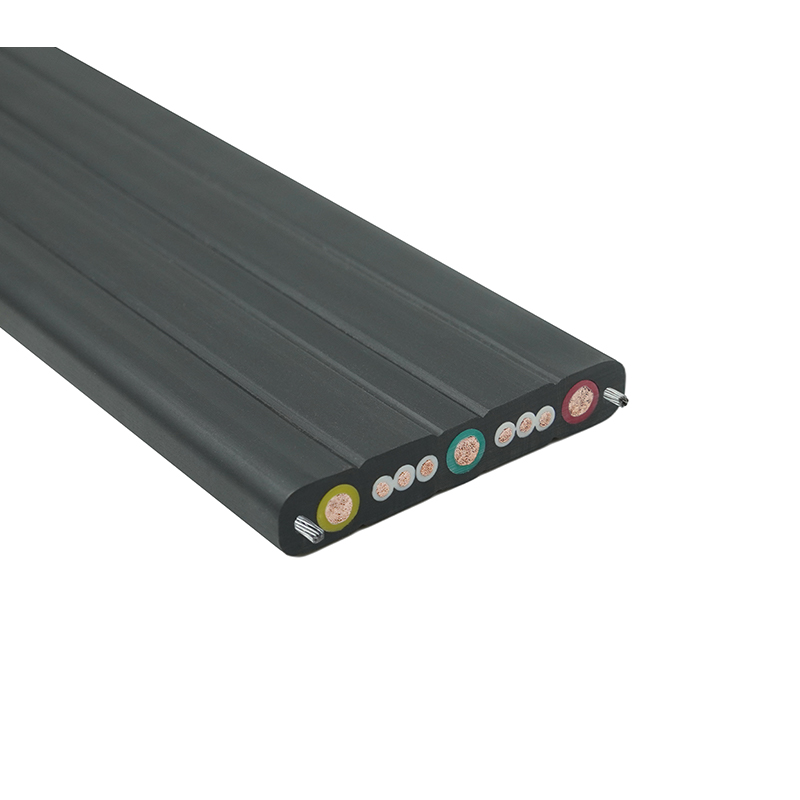 Compound Sheath Crane Travelling Flat Cable na may Steel Wire