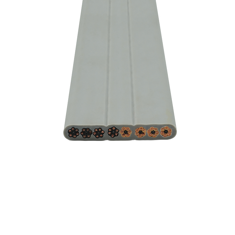 Copper Core PVC Insulated PVC Sheath Elevator Flat Cable