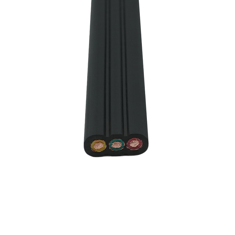 Copper Core PVC Insulated PVC Sheath Shielded Elevator Flat Cable