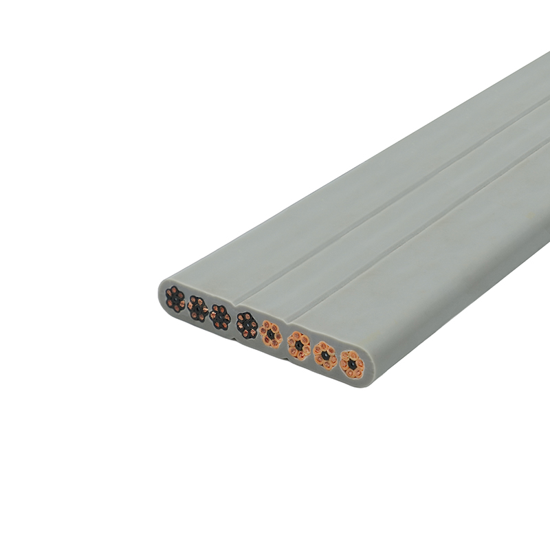 Copper Core PVC Insulated PVC Sheath Elevator Flat Cable