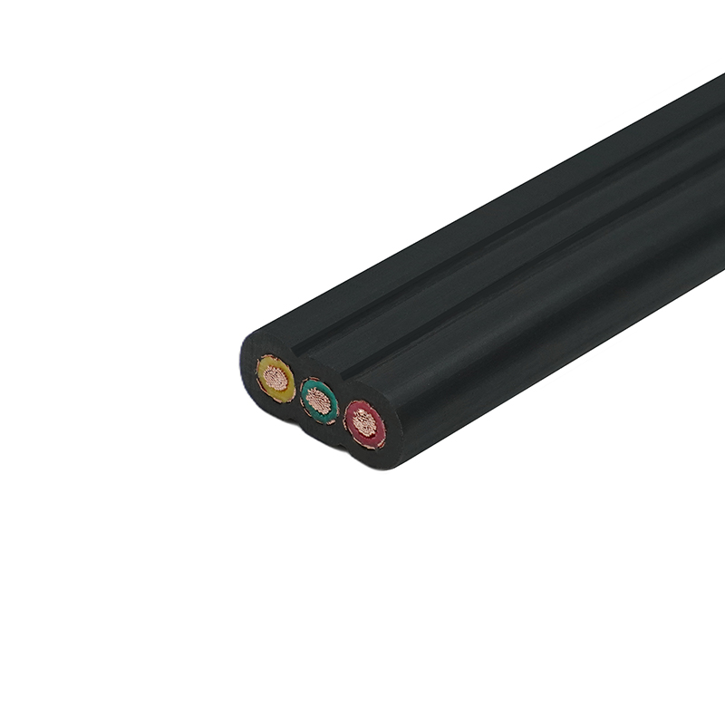 Copper Core PVC Insulated PVC Sheath Shielded Elevator Flat Cable