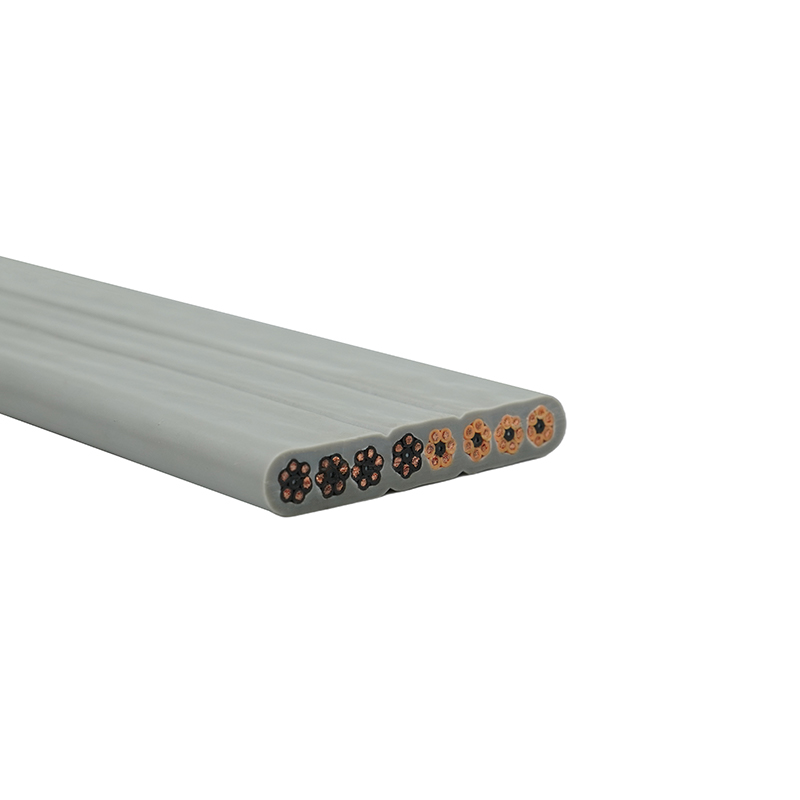 Copper Core PVC Insulated PVC Sheath Elevator Flat Cable