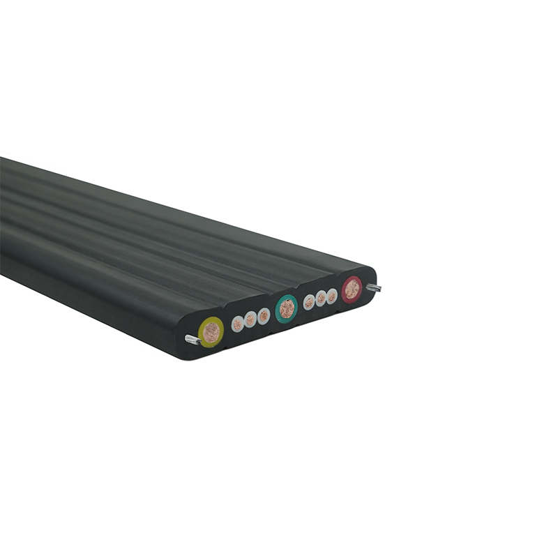 Compound Sheath Crane Travelling Flat Cable na may Steel Wire