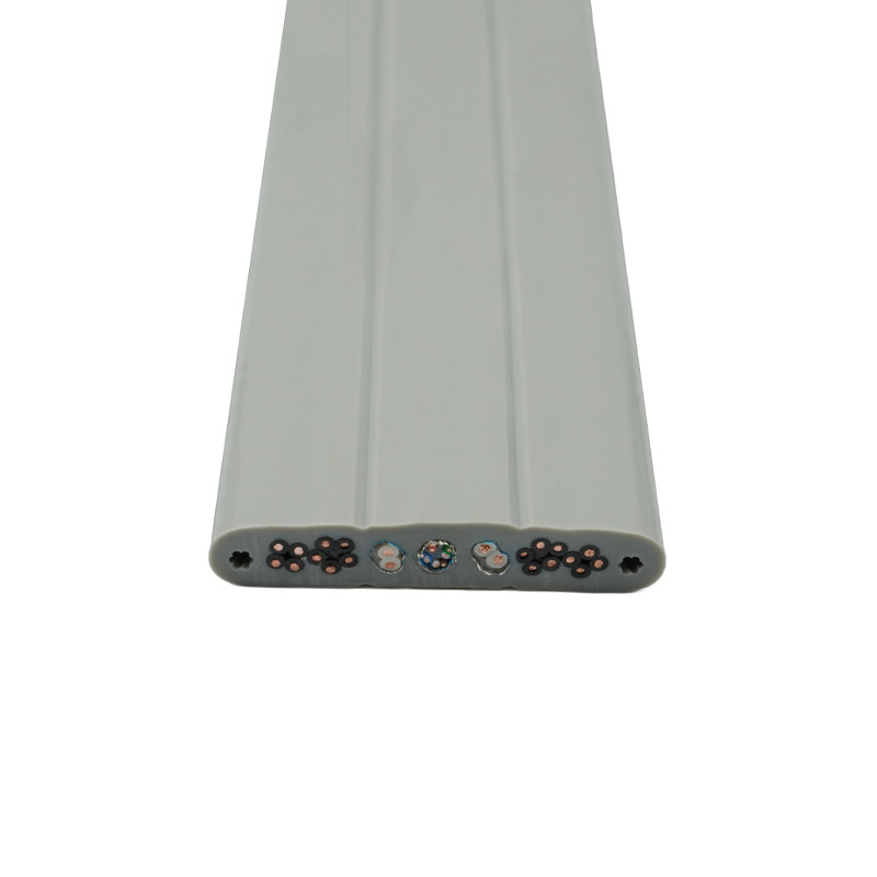 Copper Core PVC Insulated PVC Sheath Elevator Flat Cable na may Steel Wire