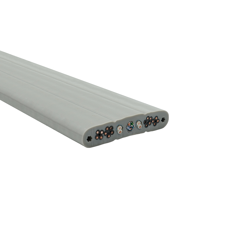 Copper Core PVC Insulated PVC Sheath Elevator Flat Cable na may Steel Wire