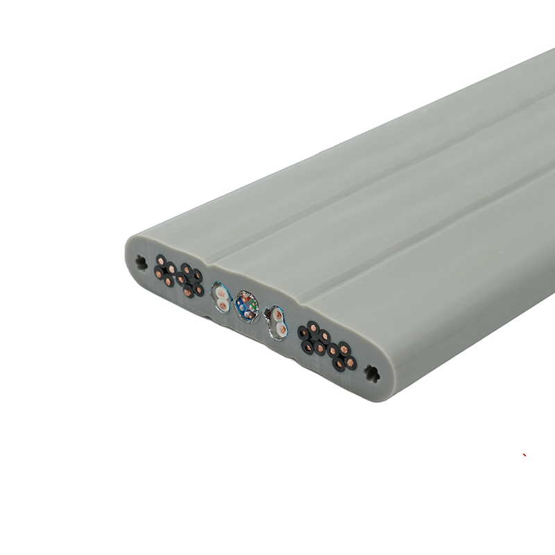 Copper Core PVC Insulated PVC Sheath Elevator Flat Cable na may Steel Wire