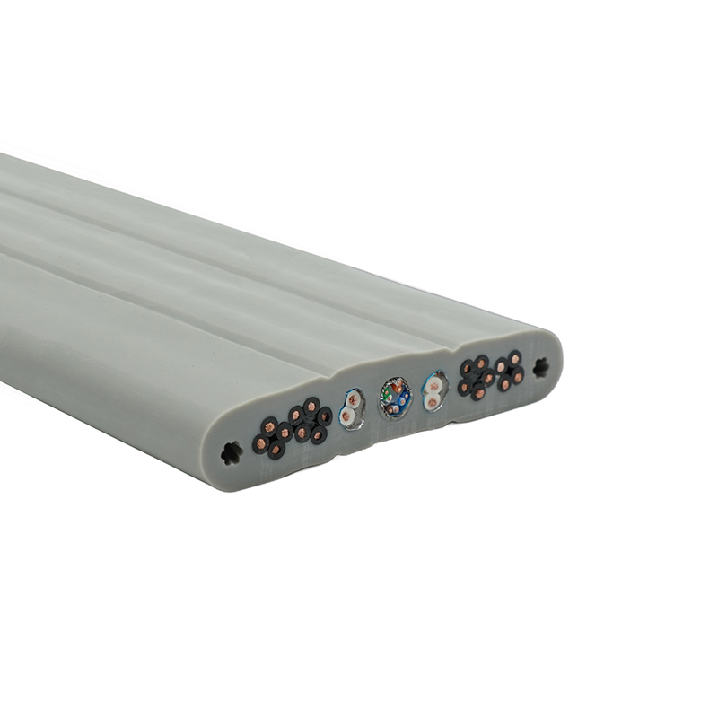 Copper Core PVC Insulated PVC Sheath Elevator Flat Cable na may Steel Wire